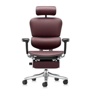 Ergohuman 2 Luxury SE Leather Burgundy Legrest