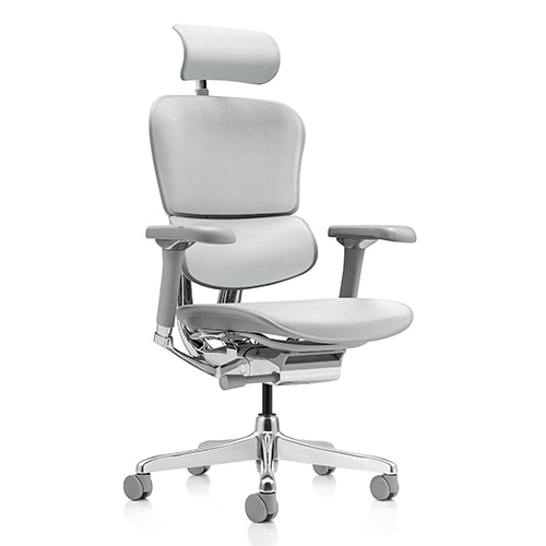 Ergohuman 2 Luxury Platinum Leather with Legrest - Image 3