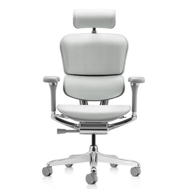 Ergohuman 2 Luxury Platinum Leather with Legrest