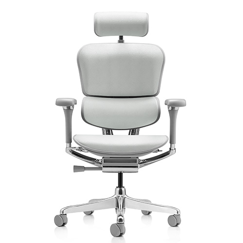 Ergohuman 2 Luxury Platinum Leather with Legrest